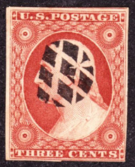 ASCGB - American Stamp Club of Great Britain club 1851 3c stamp