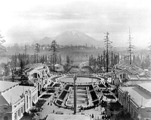 ASCGB - American Stamp Club of Great Britain club, Exposition with Mt Rainier in the background
